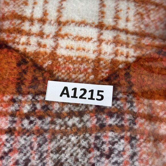 Free People Wrapped Up Blanket Vest Womens Medium Plaid Jacket Cozy Boho NEW M - Picture 11 of 11